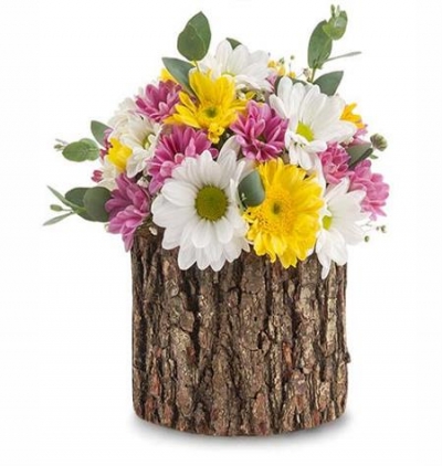 doğum günü tebrikli lilyum ve gül aranjmanı Çiçeği & Ürünü Santiago 