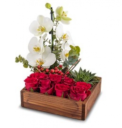 beyaz güller ve miss kokulu lilyumlar Çiçeği & Ürünü Carpe Diem 