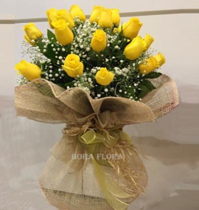 butik buket 75 Çiçeği & Ürünü Sarı gül Buketi 