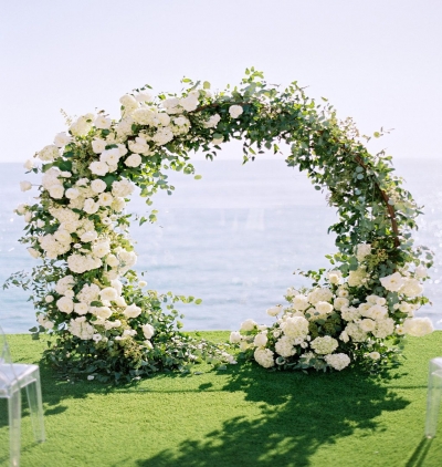 Yuvarlak Düğün Takı - Round Flowers Arch 3 Resim 1
