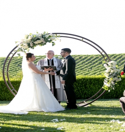 Yuvarlak Düğün Takı - Round Flowers Arch 4 Resim 1