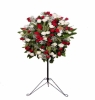  Marmaris Çiçek Siparişi Sevgi Dolu Kırmızı beyaz gül Ferforje Arajmanı