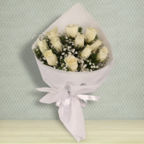 Marmaris Çiçekçi Biricik Aşkıma 11 Beyaz Gül