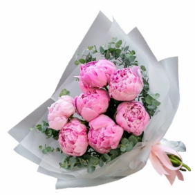 Marmaris Çiçekçi  Peonies Şakayık Buketi
